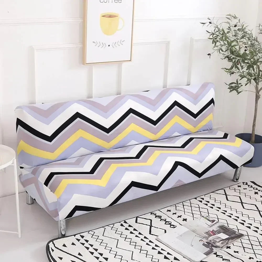 Afralia™ Print Futon Sofa Cover Slipcover for Couch Case