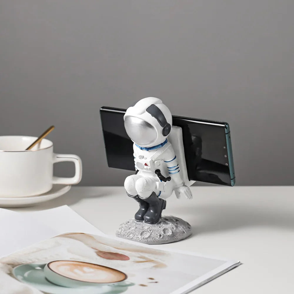 Afralia™ Astronaut Resin Figurines: Modern Space Ornaments for Home Decor and Gift
