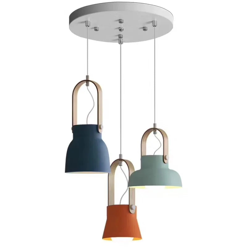 Afralia™ Metal Color Pendant Light Dining Room Hanging Lamp - Single E27 Suspension Luminaire