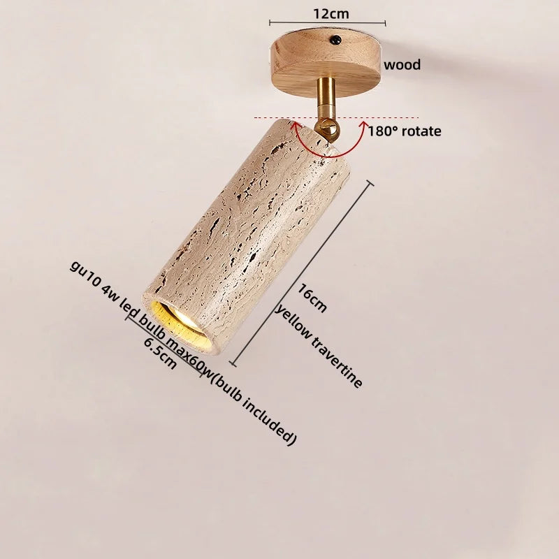 Afralia™ LED Ceiling Light with Wood Base and White Glass Shade
