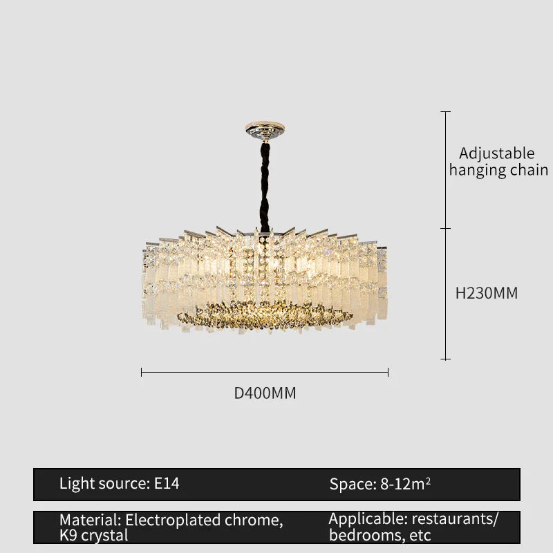 Afralia™ Crystal Light: Modern Elegant Lighting for Living Room, Dining Room, Bedroom
