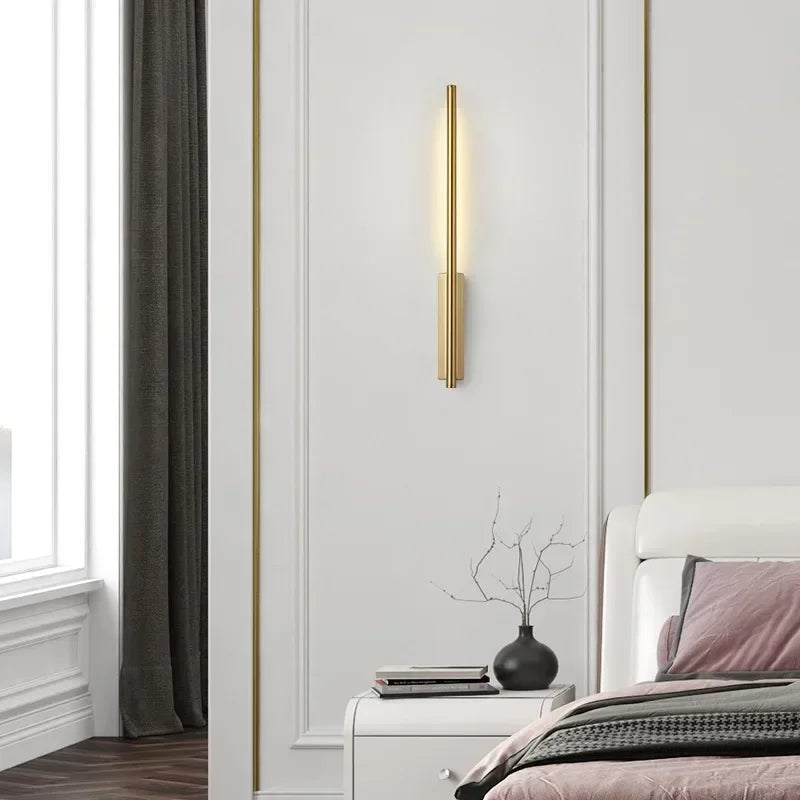 Afralia™ Nordic Luxury Bedside Wall Lamp LED Sconce Light for Bedroom Living Room Dining Room