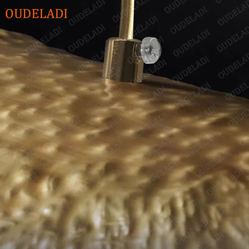Afralia™ Lotus Leaf Copper Chandelier: Vintage Pendant Light for Home Kitchen Island Decor