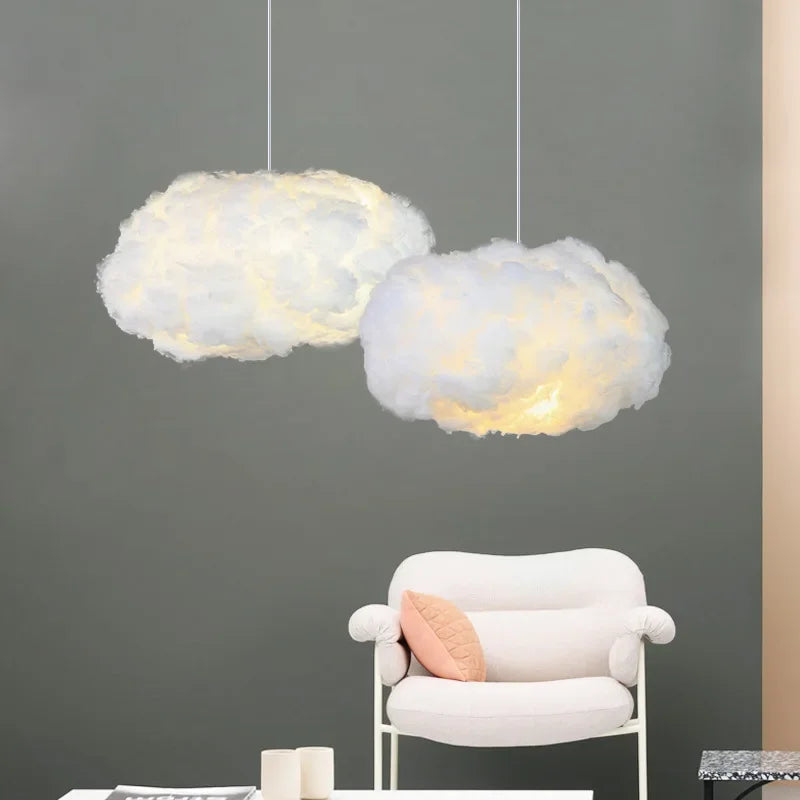 Afralia™ Cloud LED Pendant: Modern Hanging Lamp for Living, Bedroom, Kids Room Lighting