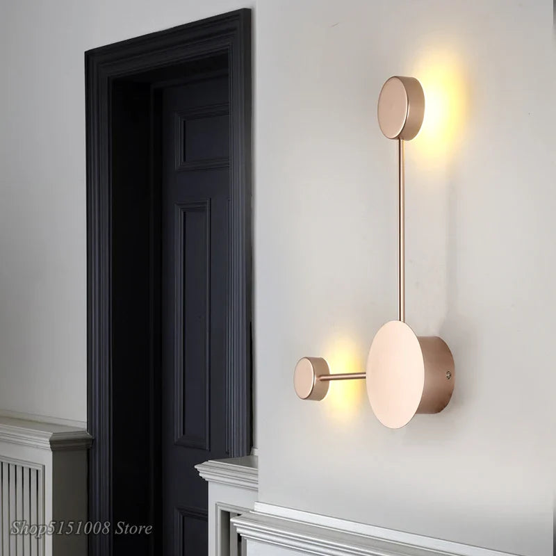 Afralia™ Nordic LED Wall Lights Modern Art Designer Creative Corridor Staircase Bedside Wandlamp