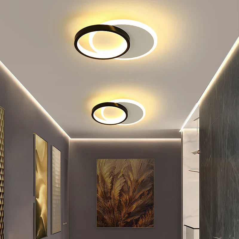 Afralia™ LED Ceiling Lamp: Square Round Indoor Lighting, Bedroom, Entrance Hall, Neutral/Cool/Warm White