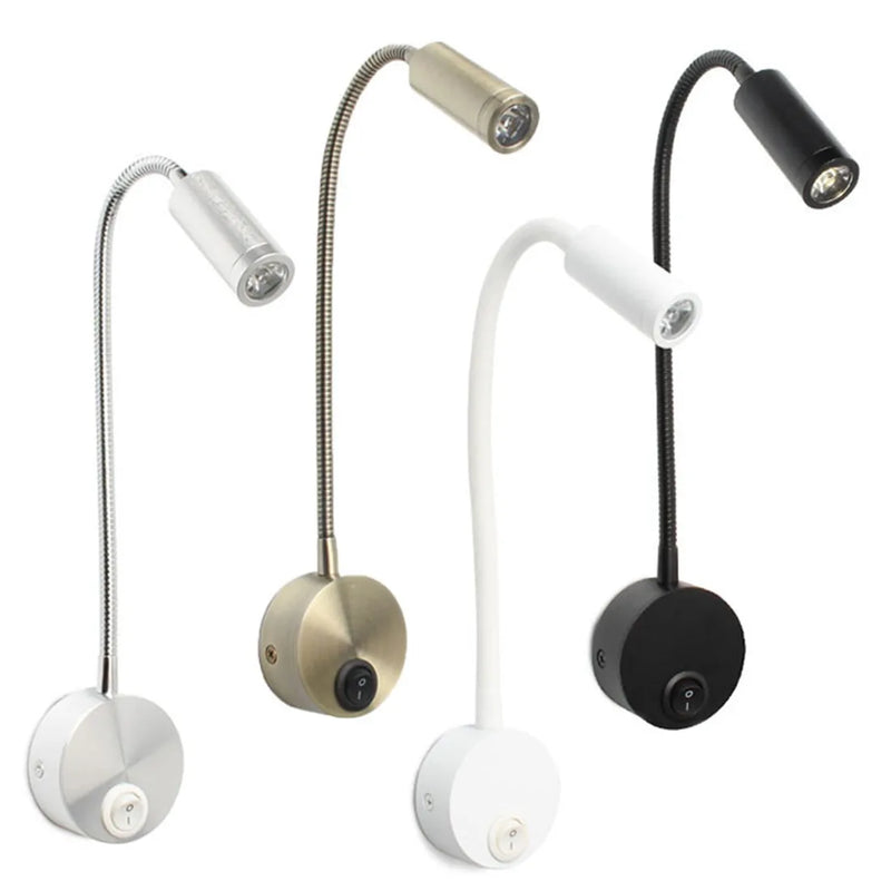 Afralia™ LED Bedside Wall Sconce Reading Lamp 3W Spot Light Fixture