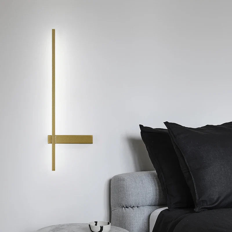 Afralia™ LED Wall Lamp, Modern Minimalist Design, Aluminum, Indoor Lighting, Gold/Black, AC85-260V