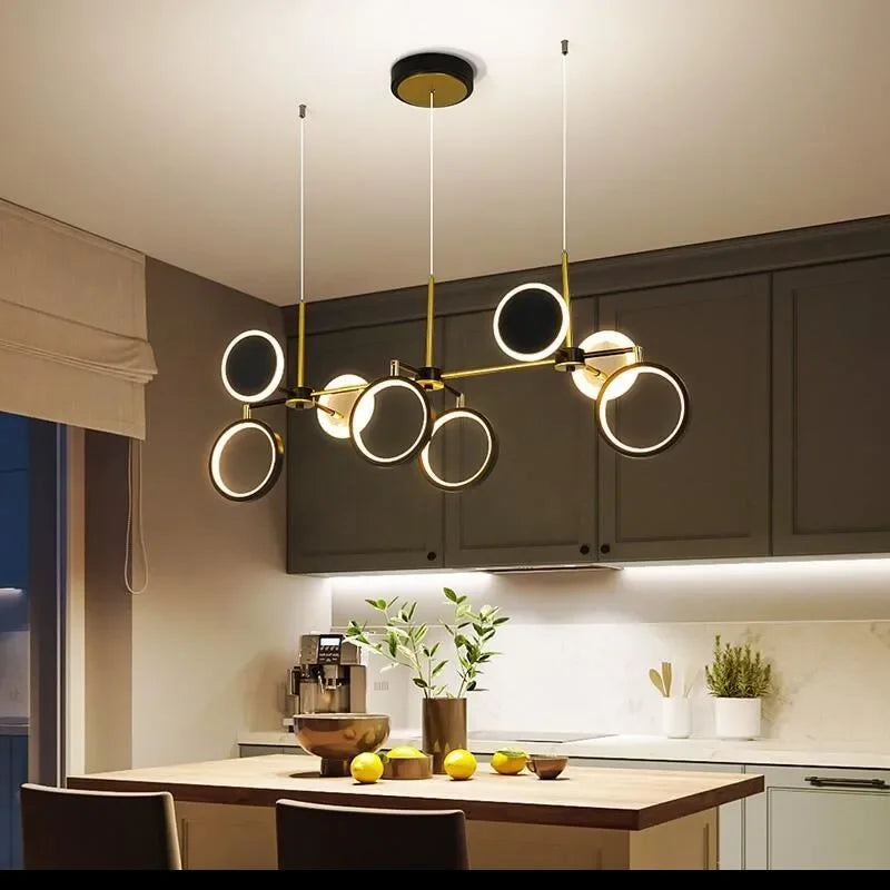 Afralia™ Modern Luxury Aluminum LED Pendant Lamp