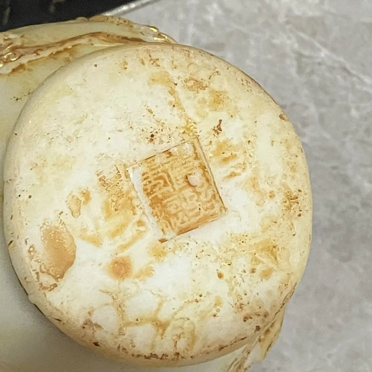 "Afralia™ White Marble Gold Vase with Ming and Qing Antique Jade Dragons"