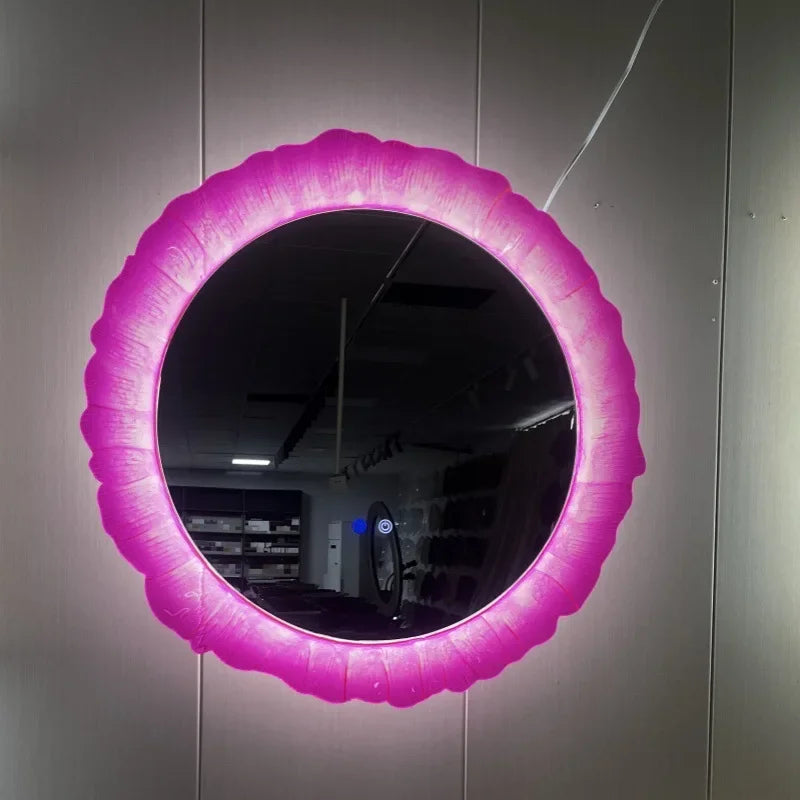 Afralia™ Oval Smart Bathroom Mirror with Fog Removal Lighting - Decorative Vanity Glass Frame