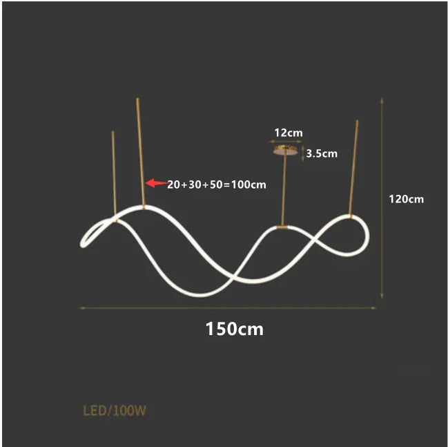 Afralia™ Gold Minimalist LED Pendant Lights for Kitchen Dining Room