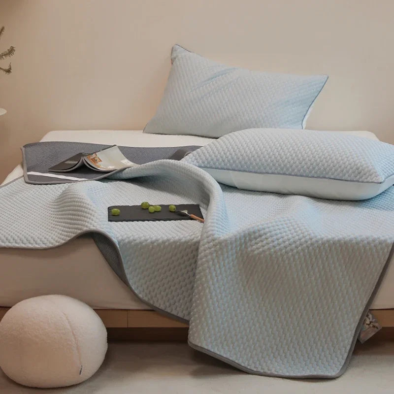 Afralia™ Ice Bean Cooling Mat & Pillowcase Set - Premium Bed Cooling Technology