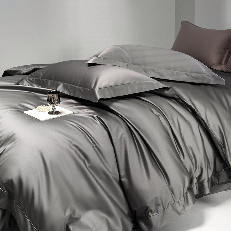 Afralia™ Silky Soft 1400TC Egyptian Cotton Bedding Set - Queen King Sizes