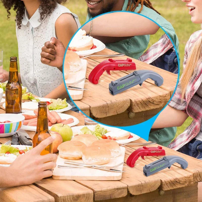 Afralia™ Catapult Bottle Opener Gun for Creative Drink Opening and Bar Fun