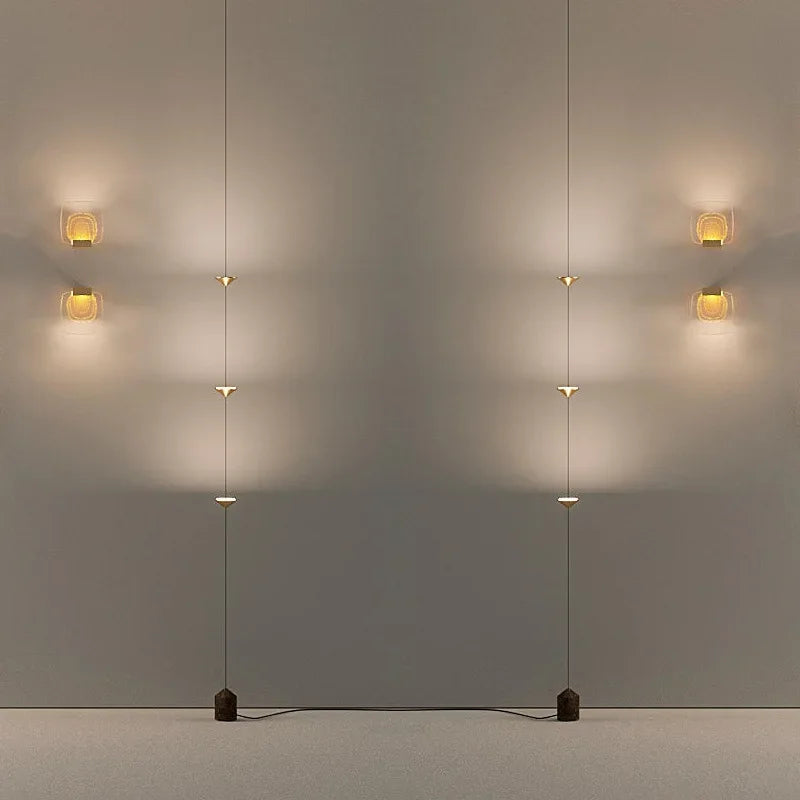 Afralia™ Modern LED Corner Floor Lamp Living Room Bedside Wall Light