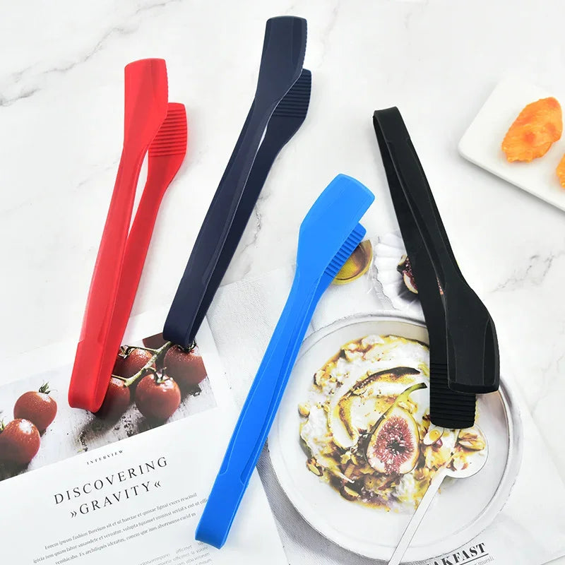 Afralia™ Silicone Non-Slip Food Clip Tongs for Cooking and Barbecue