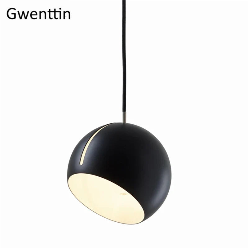 Afralia™ Gold Ball Pendant Light: Nordic Modern LED Hanging Lamp for Home Decor