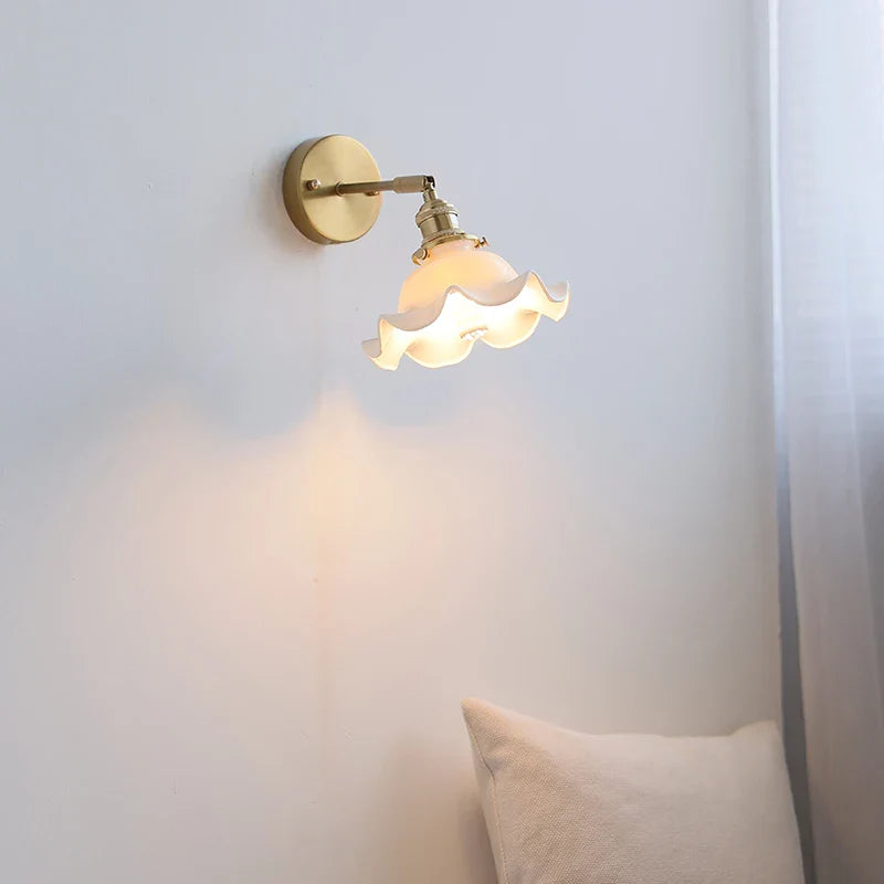 Afralia™ Ceramic LED Wall Light for Home Indoor Decor Bedroom Bathroom Mirror