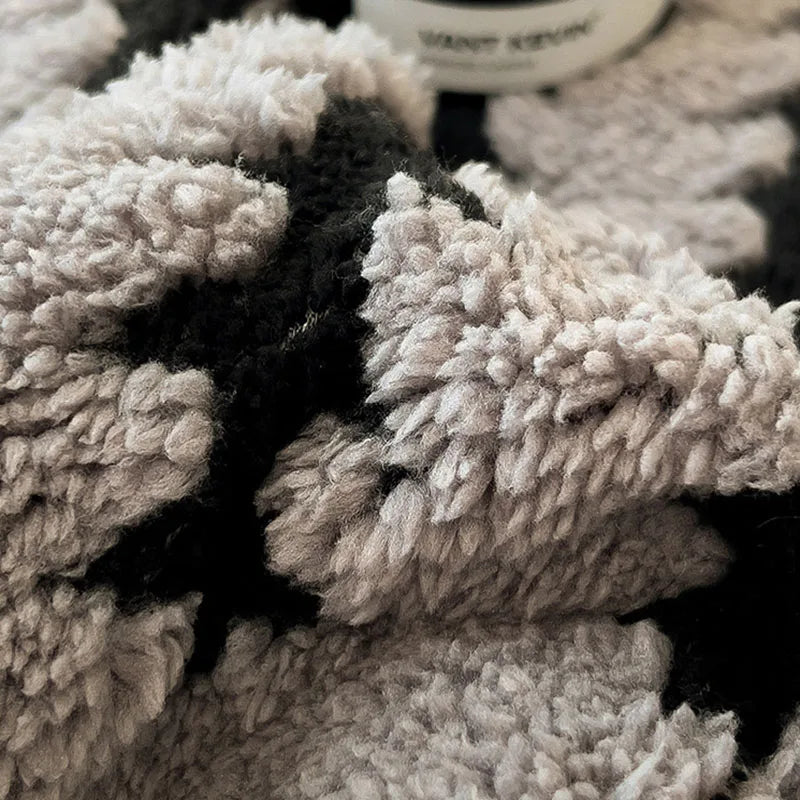 Afralia™ Jacquard Blanket: Winter Thickened Lamb Wool Nap Shawl for Living Room