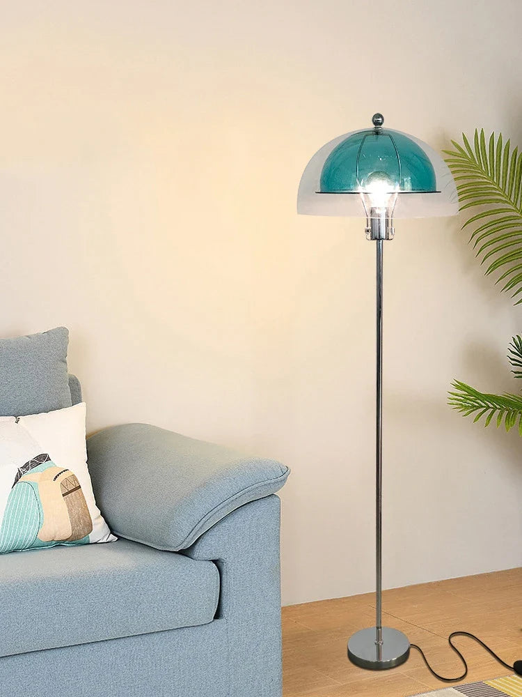 Afralia™ Retro Acrylic Floor Lamp with Colorful Lampshade for Living Room LED Lights