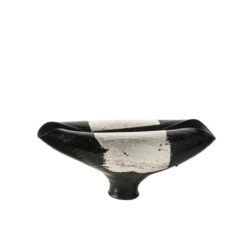 Afralia™ Elliptic Resin Flower Pot Vase Home Decor Floral Arrangement Accessories