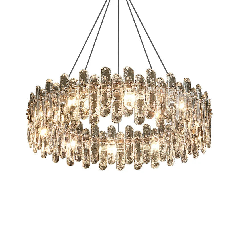 Afralia™ Crystal Dimmable Pendant Light Luminaire for Living Room Bedroom