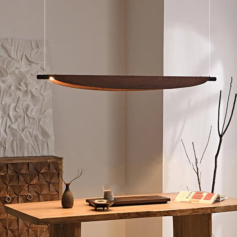 Afralia™ Thula Japanese Style Pendant Lamp | Designer Leaf Wabi Sabi Lighting for Home Decor