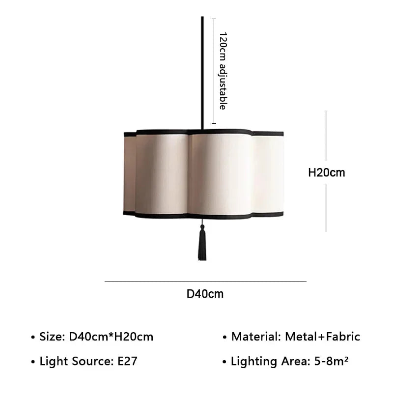 Nordic Fabric Pendant Light for Home Decor by Afralia™ - Indoor Chandelier Fixture