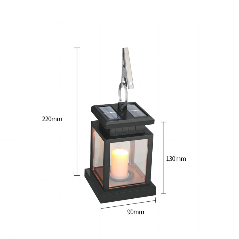 Afralia™ Solar Candle Lantern: Waterproof Garden Palace Lamp with Hook, Outdoor LED Lighting