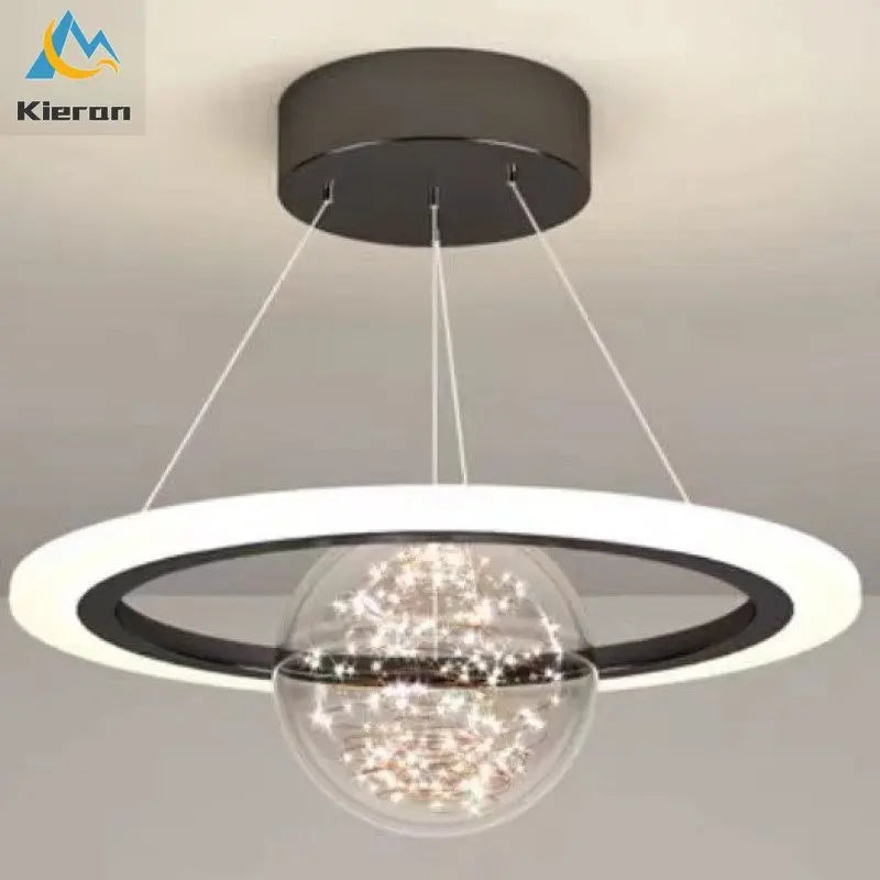 Afralia™ Saturn LED Chandelier: Nordic Modern Style for Bedroom, Study, Dining & Living Room