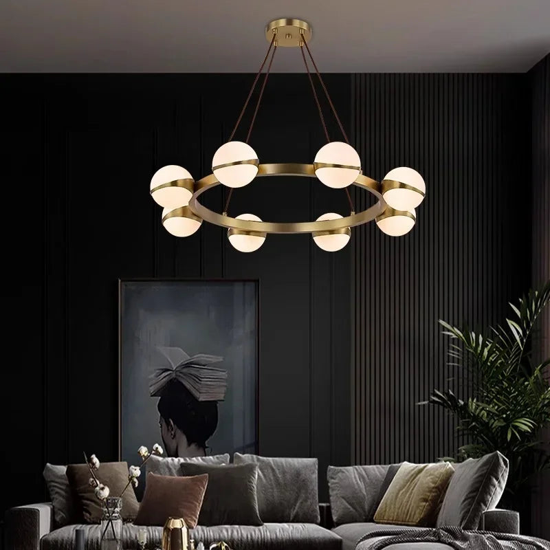 Afralia™ LED Pendant Chandeliers for Living Room Dining Room Indoor Lighting