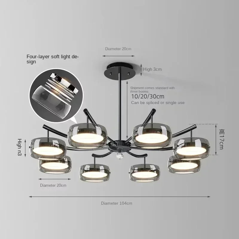 Afralia™ Glass Dining Pendant Light: Modern Minimalist Table Decor for Home Lighting