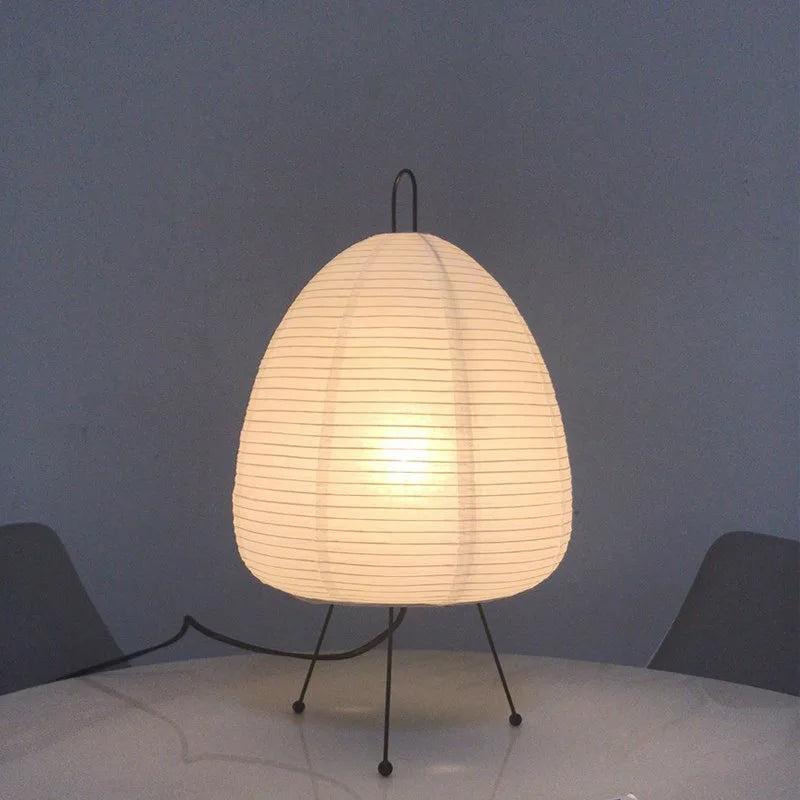 Afralia™ Japanese Rice Paper Floor Lamp Modern Wabi Sabi Lantern Light