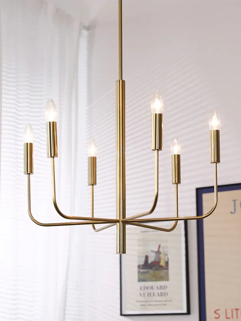 Afralia™ Modern Iron Chandelier E14 Droplight for Dining Room and Living Room