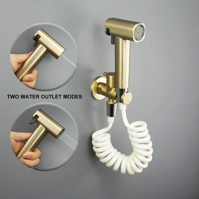 Afralia™ Handheld Bidet Sprayer Set for Refreshing Bathroom Experience
