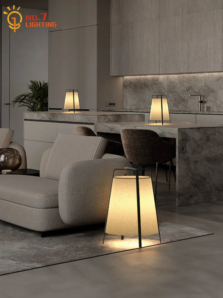 Afralia™ Wabi-sabi Zen Art LED Table Lamp E27 Modern Light Fixture Bedroom Decor