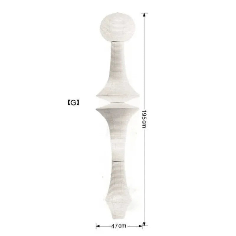 Akari Paper Pendant Lamp by Afralia™ - Noguchi Style Chandelier for Living Room & Bedroom