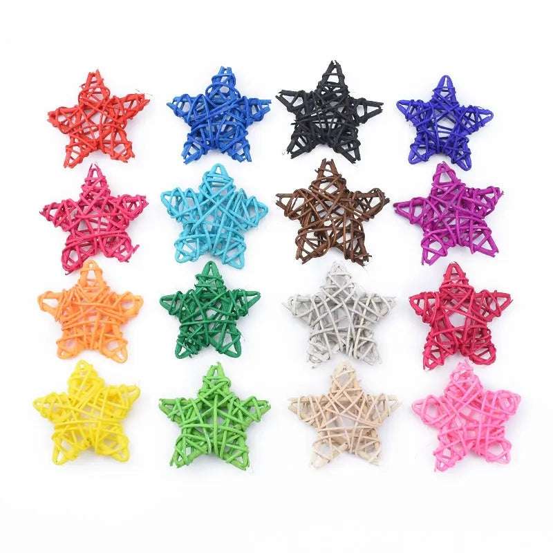 Afralia™ Rattan Star Straw Bridal Wedding Christmas Home Decor Festival Supplies