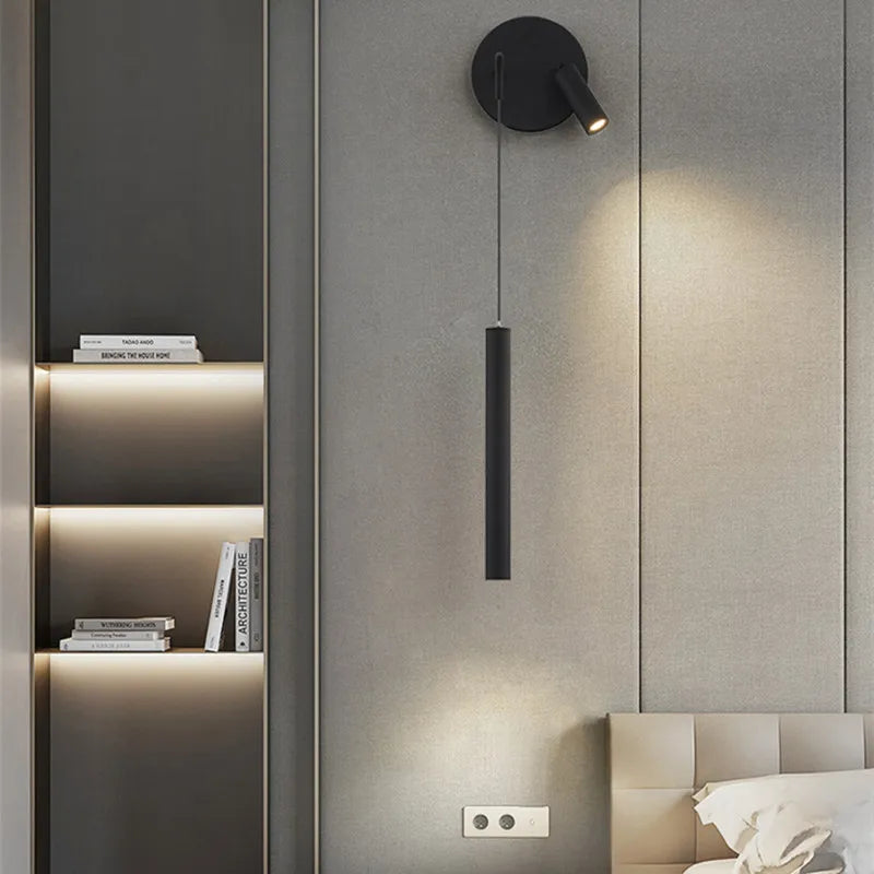 Afralia™ Nordic LED Wall Lamp for Bedroom Living Room - Modern Minimalist Design