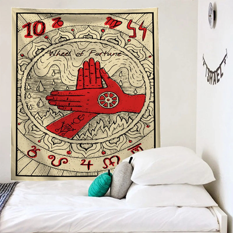 Afralia™ Tapestry Color Tarot Series Wall Hanging Cloth for Living Room and Bedroom Decor