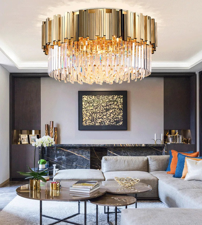 Afralia™ Modern LED Ceiling Chandelier Aluminum Pendant Light for Bedroom Living Room