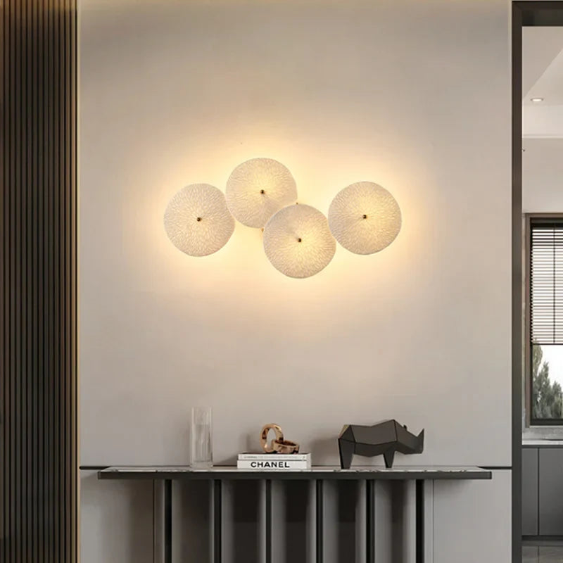 Afralia™ Modern Ceramics Wall Sconces LED Lights for Home Living Room Decor