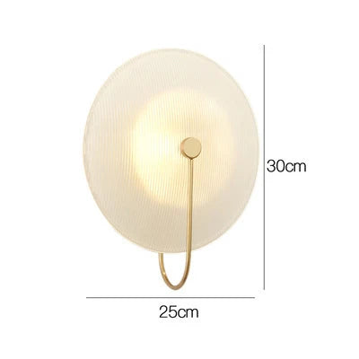 Afralia™ Glass Wall Sconce Light Fixture for Home Living Room Decor