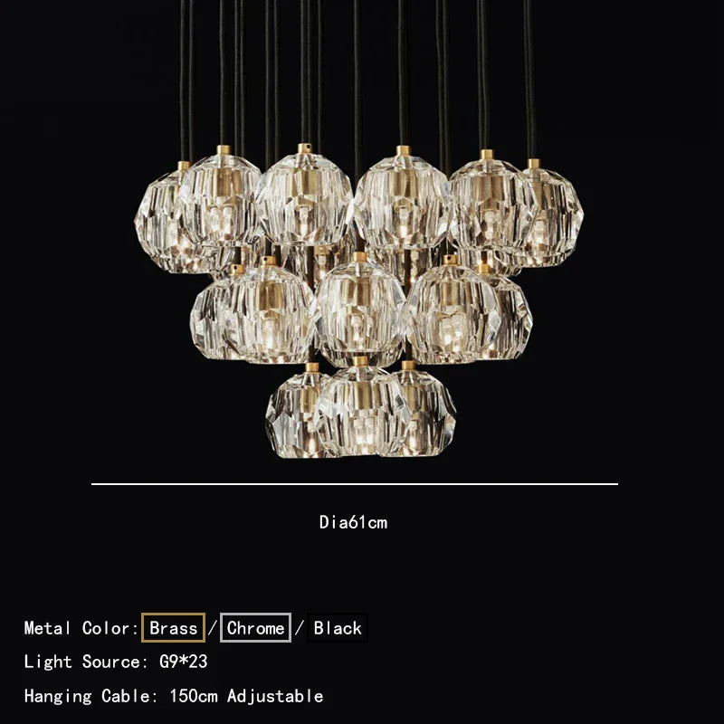 Afralia™ Crystal Gold Chandelier: Luxury Lighting Fixture for Kitchen, Modern Design & High-Quality Craftsmanship