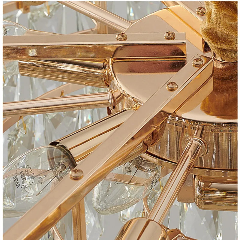 Afralia™ Modern Crystal Chandelier for Living Room Dining Hall Home Decor