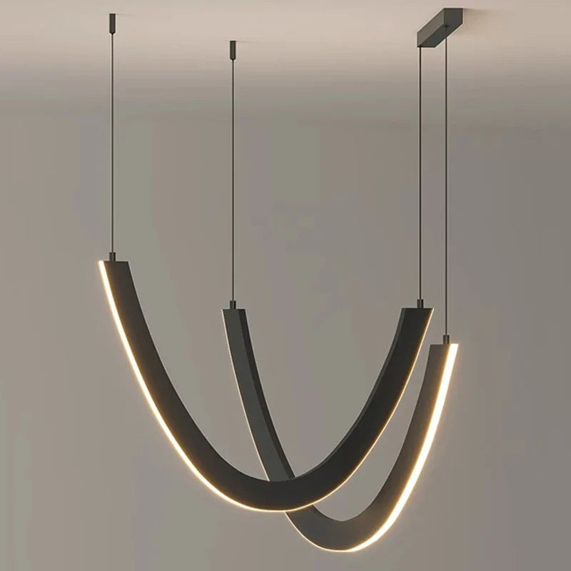 Afralia™ Modern LED Pendant Light Chandeliers for Living Room and Dining Room