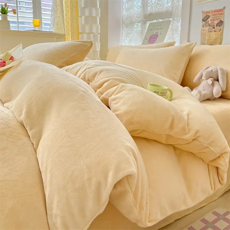 Afralia™ Winter Warmth Dual-Use Cashmere Blanket & Fleece Quilt Cover