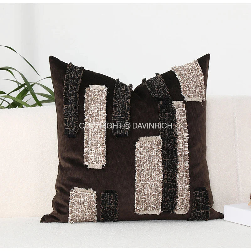 Afralia™ Embroidered Tribal Cushion Cover: Luxury Retro Lumbar Pillowcase