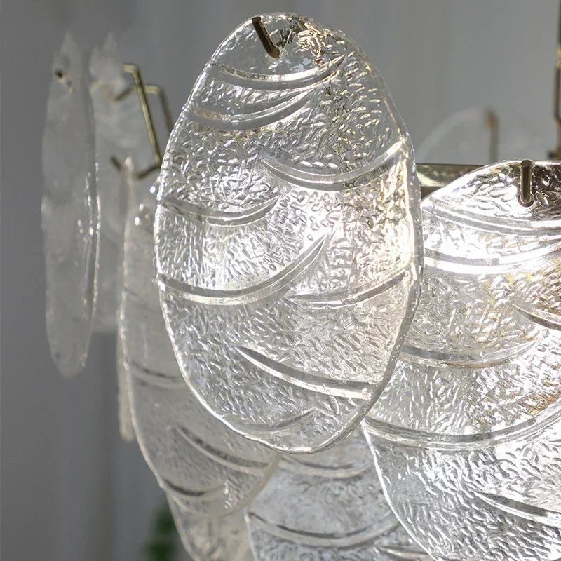 Afralia™ LED Glass Chandelier Modern Minimalist Design Light Fixtures